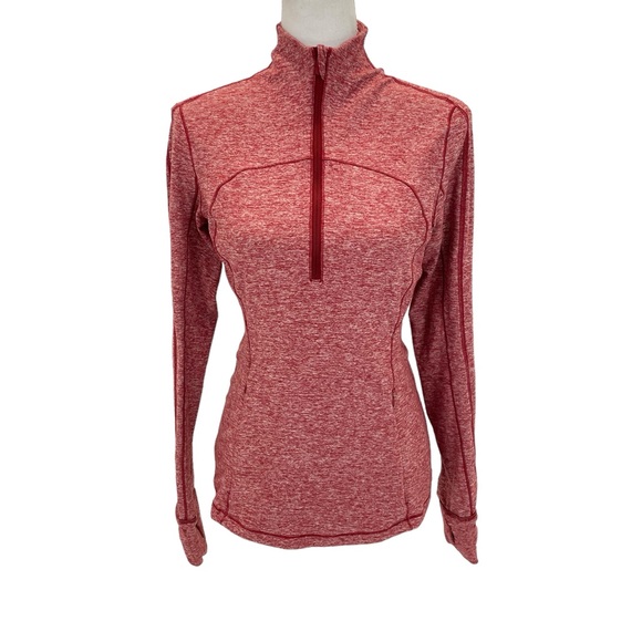 Lululemon Half Zip Top 6 Red - Picture 2 of 16